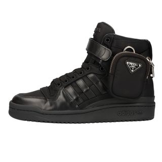 プラダ(PRADA)のPRADA プラダ ×adidas Forum High フォーラムハイカットスニーカー ブラック 2TG193 5 1/2 /23.5cm(スニーカー)