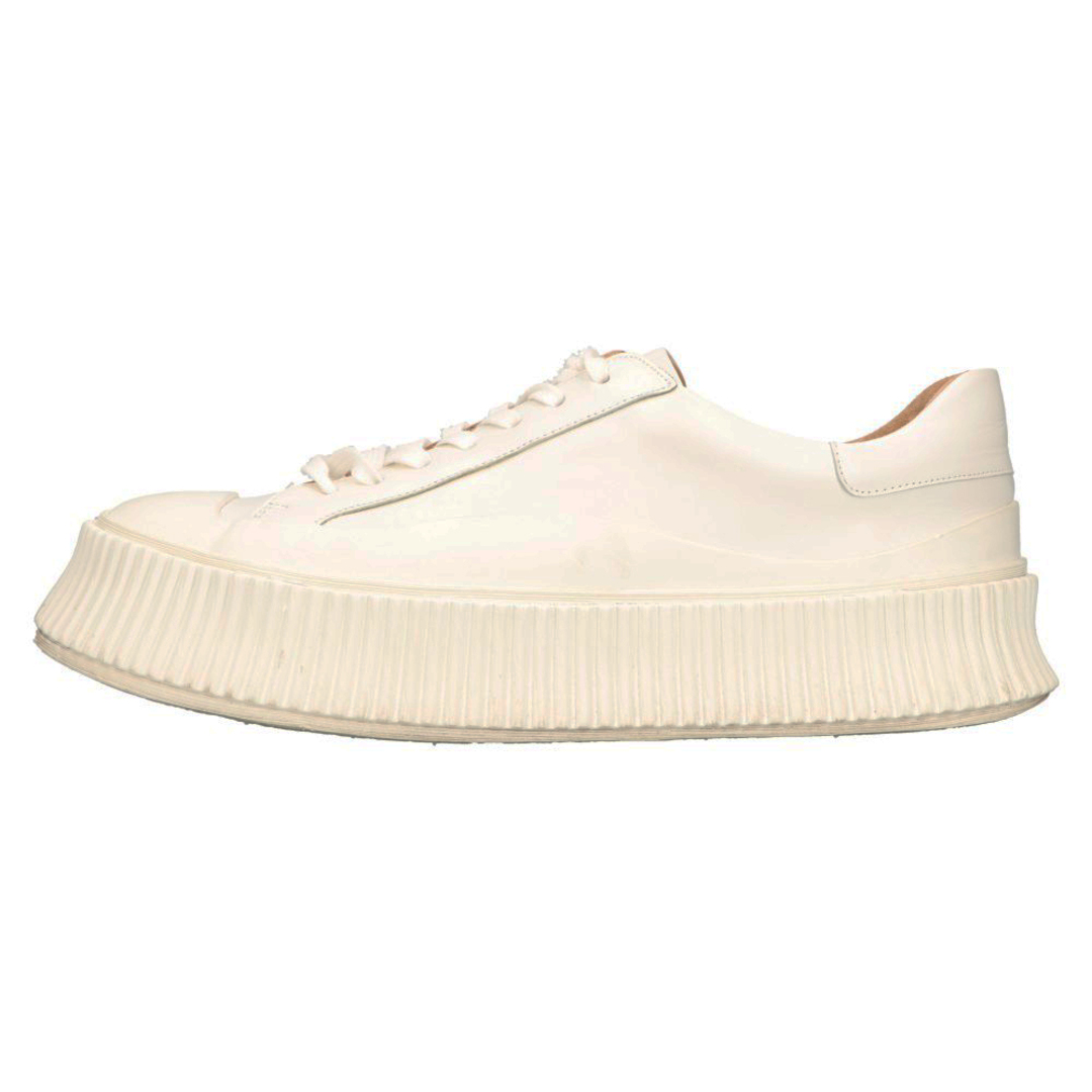 Jil Sander(ジルサンダー)のJIL SANDER ジルサンダー Low Top Sneakers J32WS0018 P4833 ロートップスニーカー レザーローカットスニーカー ホワイト メンズの靴/シューズ(スニーカー)の商品写真