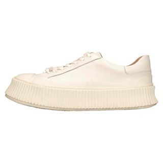 ジルサンダー(Jil Sander)のJIL SANDER ジルサンダー Low Top Sneakers J32WS0018 P4833 ロートップスニーカー レザーローカットスニーカー ホワイト(スニーカー)