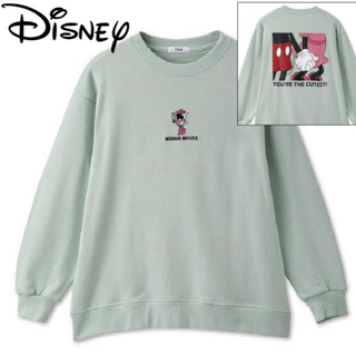 ディズニー(Disney)のディズニー バックプリントプルオーバー トレーナー ワンポイント刺繍ロゴ XL(トレーナー/スウェット)