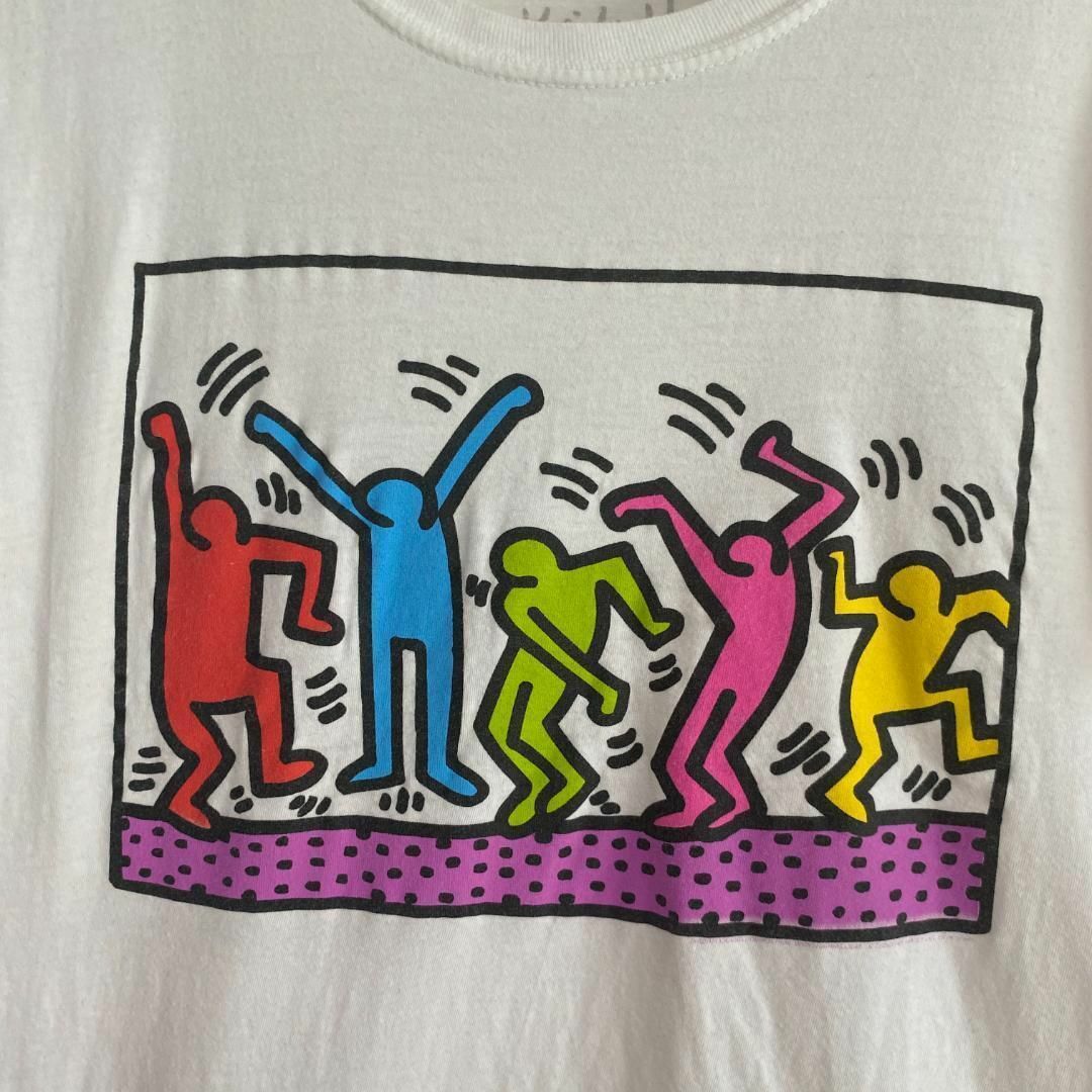 KEITH HARING(キースヘリング)のアメリカ古着　キースヘリング　半袖　Tシャツ　プリント　ヴィンテージ　P192 メンズのトップス(Tシャツ/カットソー(半袖/袖なし))の商品写真