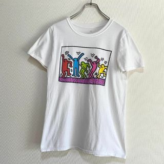 キースヘリング(KEITH HARING)のアメリカ古着　キースヘリング　半袖　Tシャツ　プリント　ヴィンテージ　P192(Tシャツ/カットソー(半袖/袖なし))