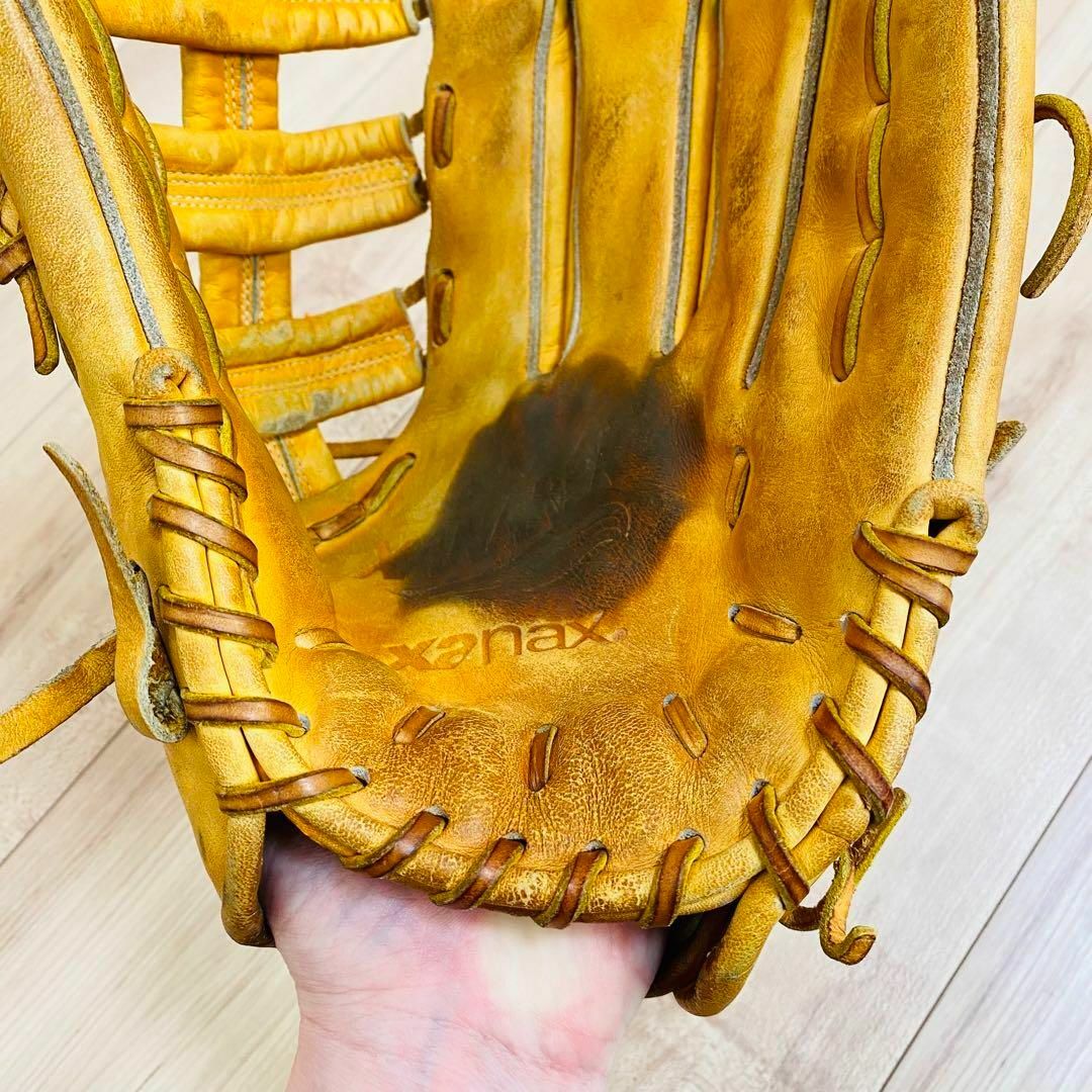 【匿名配送】ザナックス XANAREX 一般 硬式グローブ 右投げ 外野手 スポーツ/アウトドアの野球(グローブ)の商品写真