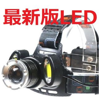 ヘッドライト ヘッドランプ 18650 LED 三灯COB 単品R6801(ライト/ランタン)