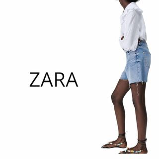 ザラ(ZARA)のR893 ZARA ピーターパンカラー　リネントップス　新品(その他)