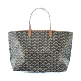 ゴヤール(GOYARD)のGOYARD ゴヤール トートバッグ - 黒x茶x白(総柄) 【古着】【中古】(トートバッグ)