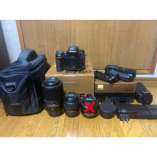 ニコン(Nikon)のNikon D750 レンズ3種、バッテリーパック、フラッシュ、バッテリー4個等(デジタル一眼)