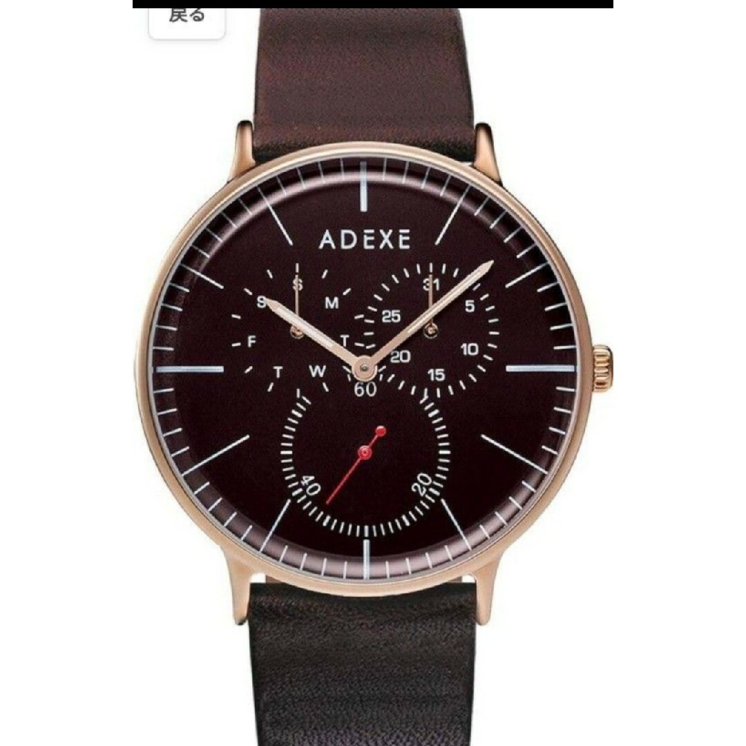 ADEXE(アデクス)の新品　未使用　アデクス　ADEXE 腕時計 メンズ腕時計 防水　男女兼用 メンズの時計(腕時計(アナログ))の商品写真