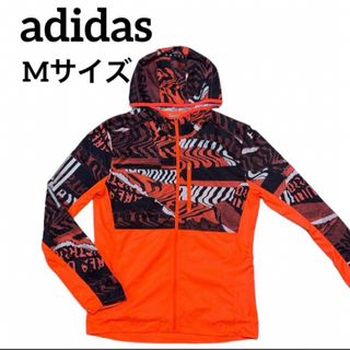 アディダス(adidas)のadidas ジップアップナイロンブルゾン　ジャケット　Mサイズ(ナイロンジャケット)