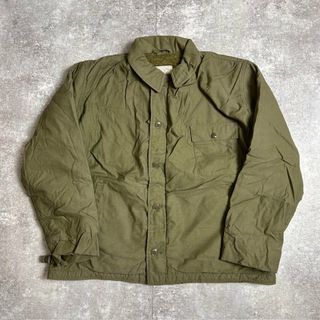 80's U.S.NAVY A-2 デッキジャケット DLA100-82-C-0584 米海軍 USN X-LARGE ミリタリー vintage(ミリタリージャケット)