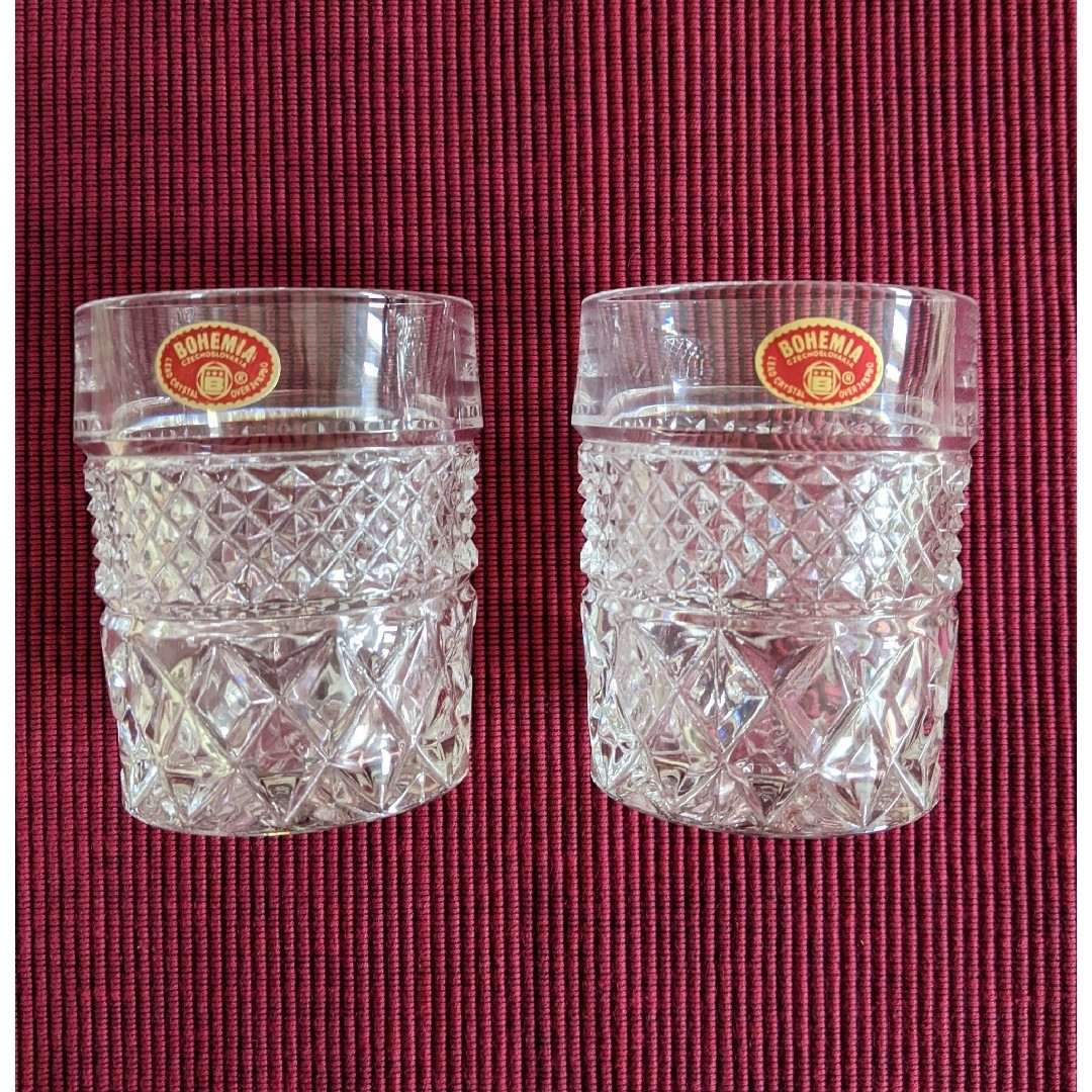 BOHEMIA Cristal(ボヘミア クリスタル)のウイスキーロックグラス　ボヘミアクリスタルグラス インテリア/住まい/日用品のキッチン/食器(グラス/カップ)の商品写真