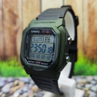 カシオ(CASIO)のカシオ　デジタル腕時計　新品　 カーキカラー　シンプルデザイン　プレゼント用(腕時計(デジタル))