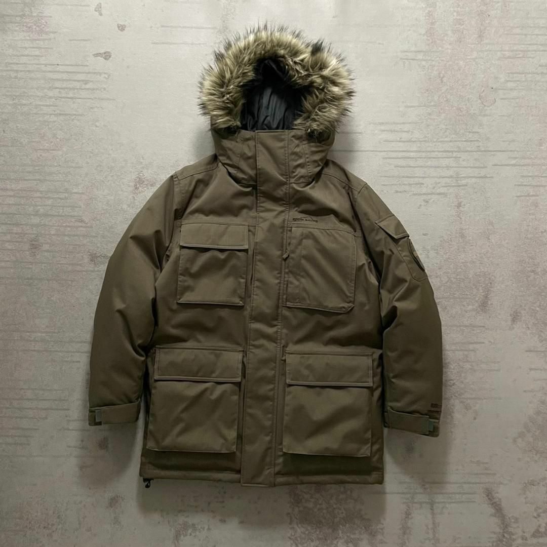 Eddie Bauer(エディーバウアー)の着用1回のみ EDDIE BAUER ダウンJKT ファー M メンズのジャケット/アウター(ダウンジャケット)の商品写真