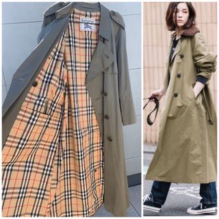 BURBERRY - バーバリー トレンチコート Lサイズ 身幅53cm ハニー