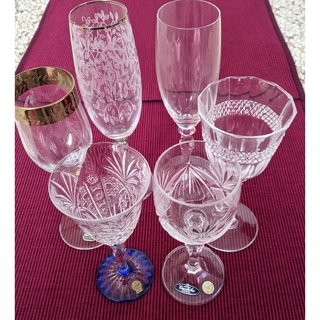 ボヘミア クリスタル(BOHEMIA Cristal)のワイングラス　シャンパングラス　カクテルグラス　ボヘミアクリスタルグラス(グラス/カップ)