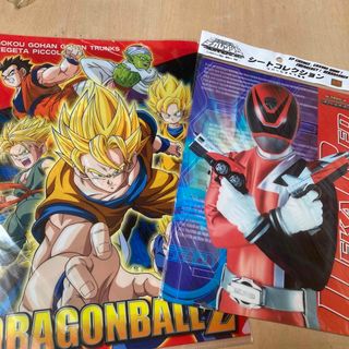 ドラゴンボール(ドラゴンボール)のクリアファイル　２枚　未使用品　ドラゴンボールＺ　デカレンジャー(クリアファイル)