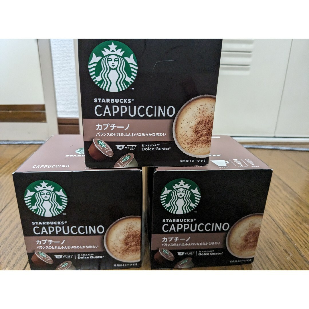 Starbucks Coffee(スターバックスコーヒー)のネスレ日本 スタバ　カプチーノ　ＮＤＧ専用カプセル１２Ｐ 食品/飲料/酒の飲料(コーヒー)の商品写真