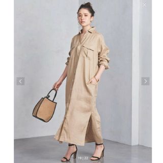 ユナイテッドアローズ(UNITED ARROWS)のユナイテッドアローズ リネンシャツワンピース(ロングワンピース/マキシワンピース)