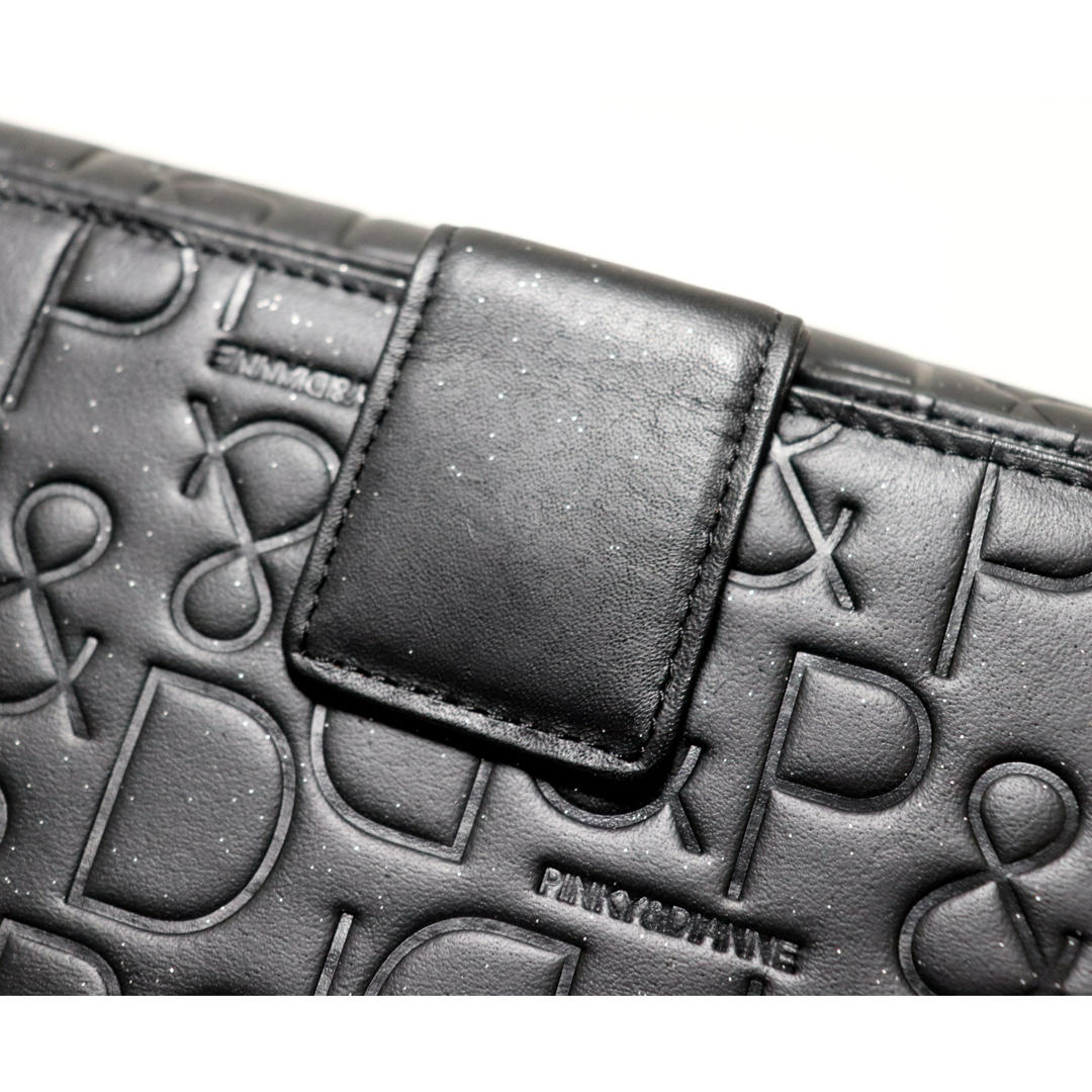 ピンキー&ダイアン》新品 ポケット多数 P&Dロゴ型押し レザー ピンキー&ダイアン》新品 ポケット多数 P&Dロゴ型押し レザー