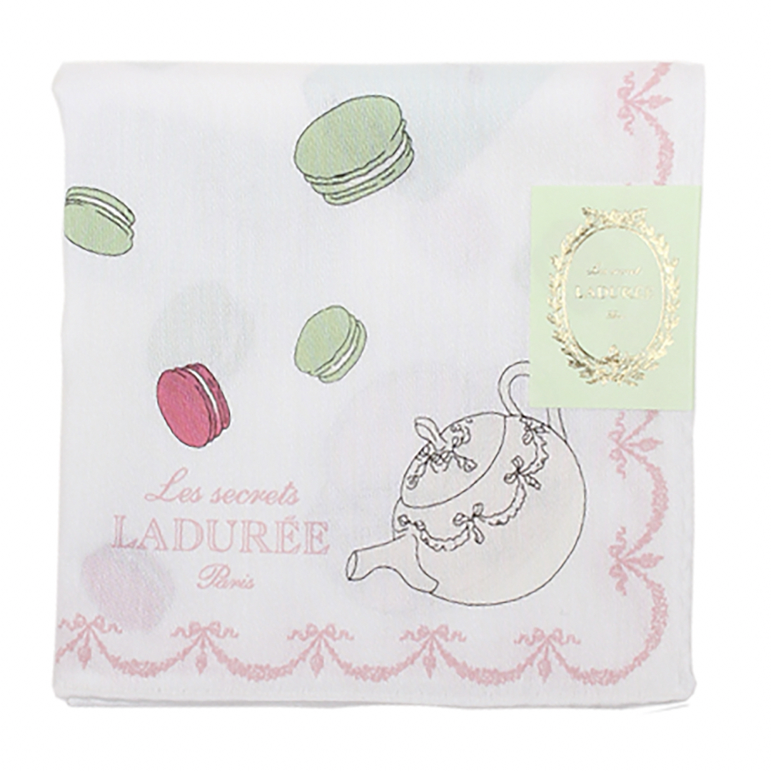 LADUREE(ラデュレ)のラデュレ　新品ハンカチ　ホワイト♡ レディースのファッション小物(ハンカチ)の商品写真