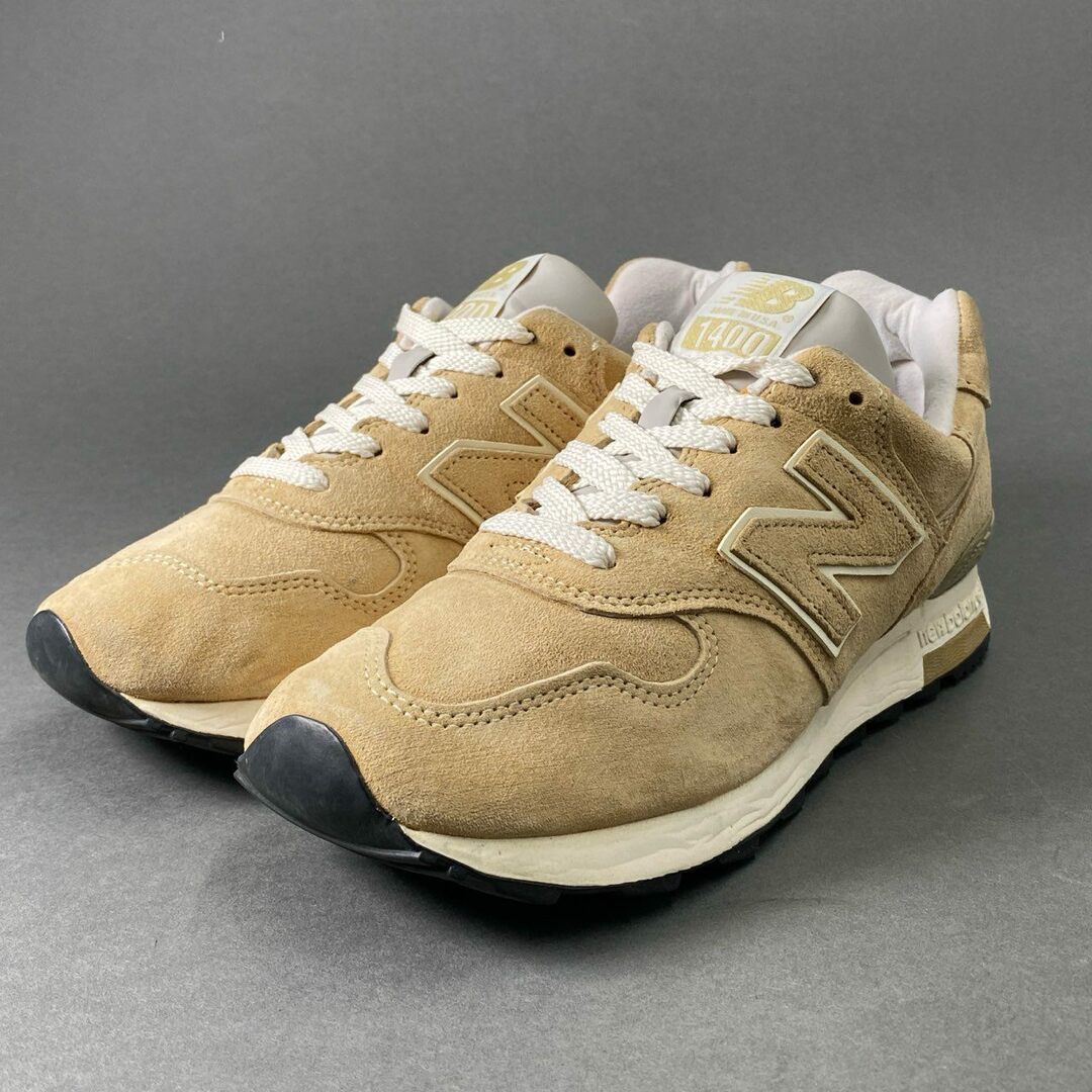 New Balance(ニューバランス)の6c3 NEW BALANCE ニューバランス M1400BE USA製 スエード スニーカー 26cm ベージュ ローカット メンズの靴/シューズ(スニーカー)の商品写真