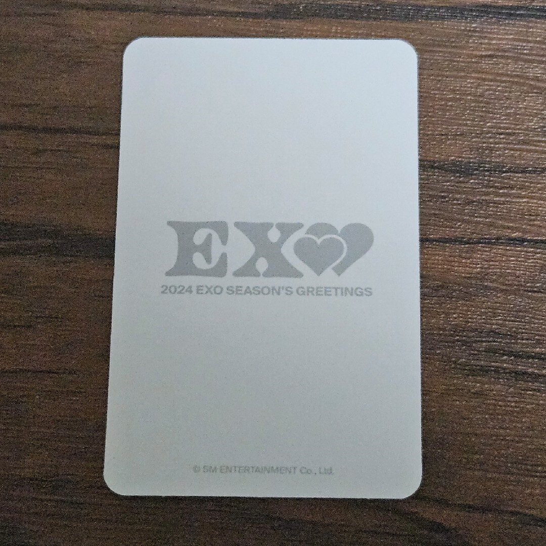 EXO(エクソ)のEXO 2024シーグリランダムカード(CHEN) エンタメ/ホビーのタレントグッズ(アイドルグッズ)の商品写真