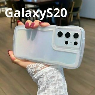 Galaxy - GalaxyS20 ウェーブなみなみ　可愛いケース　Galaxyケース