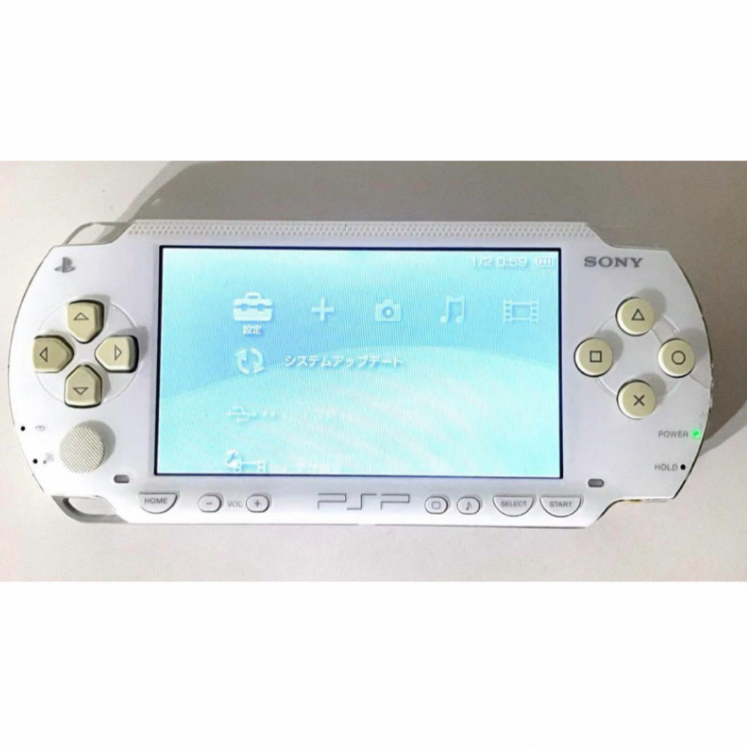 PSP 本体 セラミックホワイト 白 充電器 箱付き セット ゲーム機