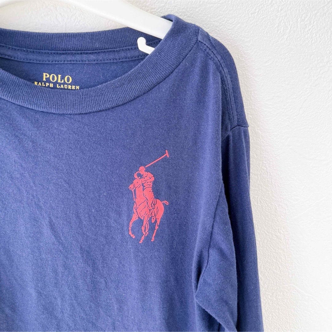 POLO RALPH LAUREN(ポロラルフローレン)のビッグポニー＊ロゴ入りロンＴ＊110cm＊ポロラルフローレン キッズ/ベビー/マタニティのキッズ服男の子用(90cm~)(Tシャツ/カットソー)の商品写真