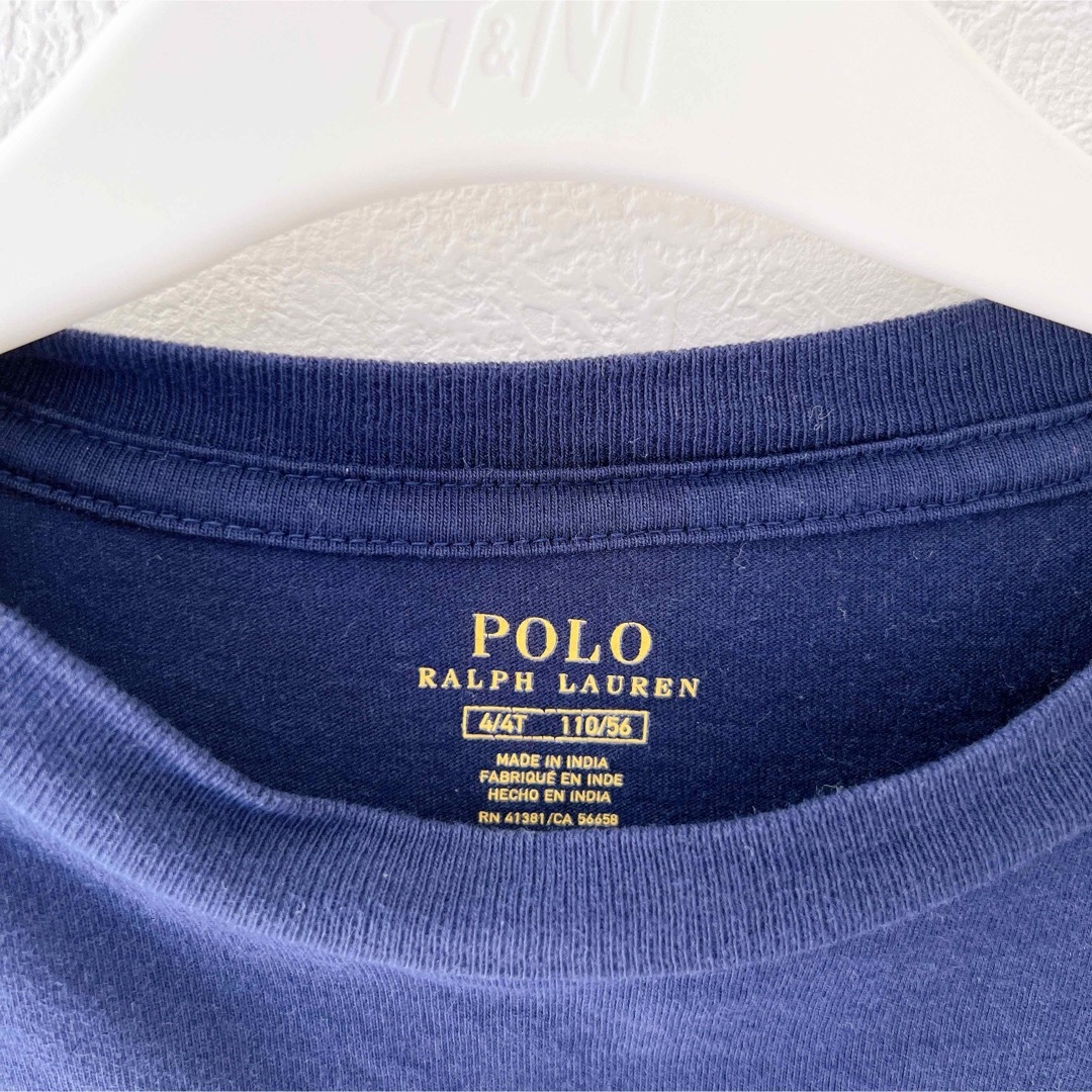 POLO RALPH LAUREN(ポロラルフローレン)のビッグポニー＊ロゴ入りロンＴ＊110cm＊ポロラルフローレン キッズ/ベビー/マタニティのキッズ服男の子用(90cm~)(Tシャツ/カットソー)の商品写真