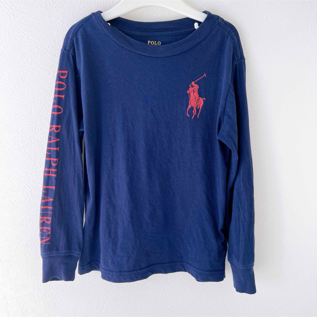 POLO RALPH LAUREN(ポロラルフローレン)のビッグポニー＊ロゴ入りロンＴ＊110cm＊ポロラルフローレン キッズ/ベビー/マタニティのキッズ服男の子用(90cm~)(Tシャツ/カットソー)の商品写真