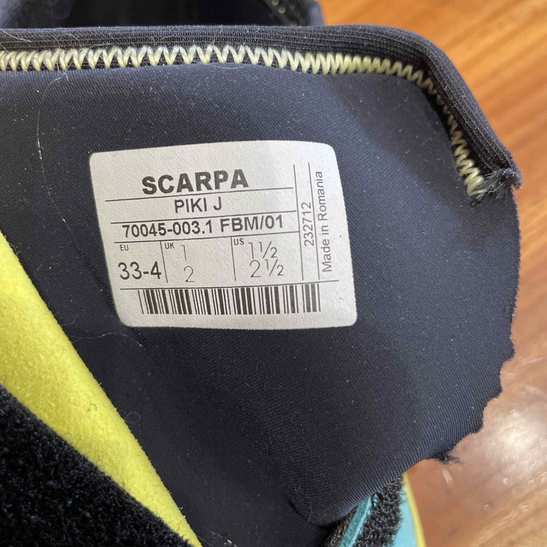 SCARPA(スカルパ)のクライミングシューズ キッズ SCARPA ピキJ キッズ/ベビー/マタニティのキッズ靴/シューズ(15cm~)(アウトドアシューズ)の商品写真