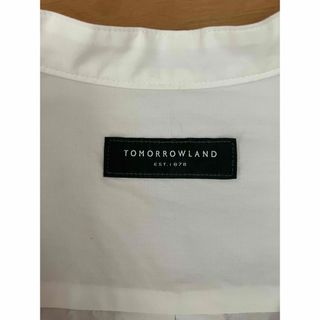 トゥモローランド(TOMORROWLAND)のトゥモローランド　バンドカラー　オーバーシャツ　一点物　極美品(シャツ)