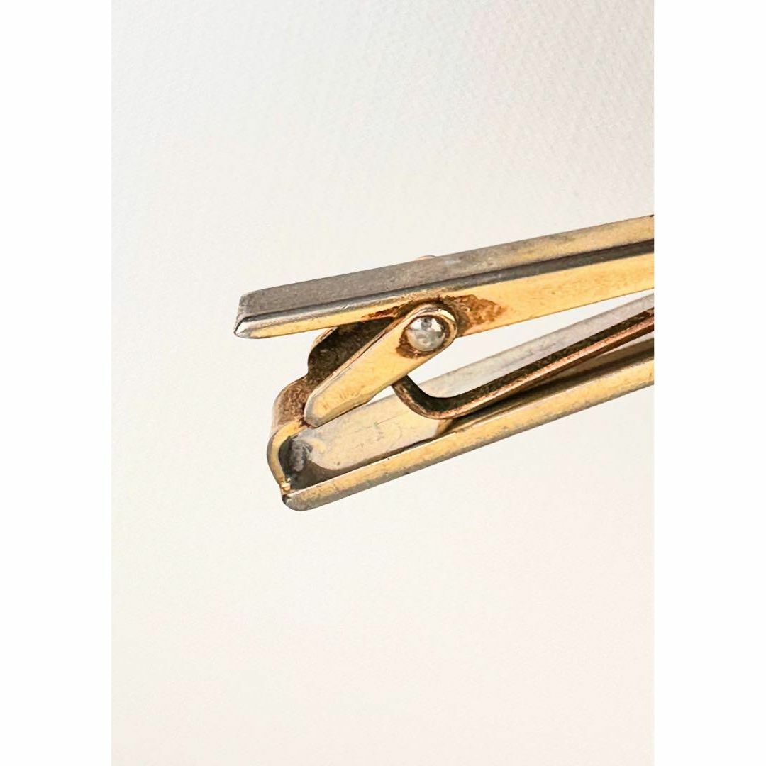 Yves Saint Laurent(イヴサンローラン)のイヴ・サンローラン タイピン ゴールド シルバー 真鍮 金 ネクタイ YSL 銀 メンズのファッション小物(ネクタイピン)の商品写真