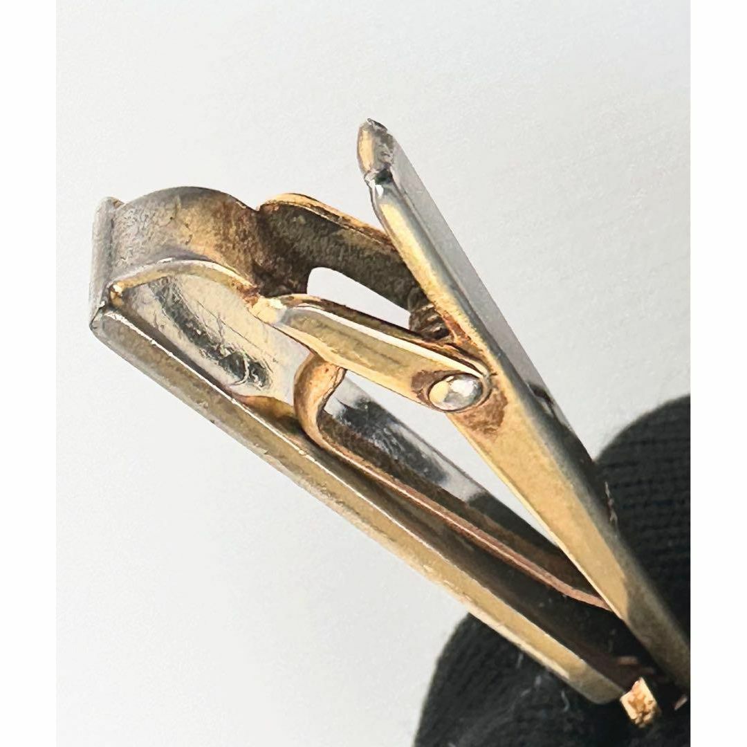 Yves Saint Laurent(イヴサンローラン)のイヴ・サンローラン タイピン ゴールド シルバー 真鍮 金 ネクタイ YSL 銀 メンズのファッション小物(ネクタイピン)の商品写真