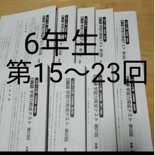 日能研　学習力育成テスト15〜23回　2019年度(語学/参考書)