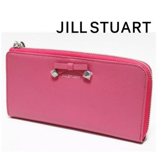 ジルスチュアート(JILLSTUART)の《ジルスチュアート》新品 チャーム付 ラメ入りレザー L字ファスナー式長財布(財布)