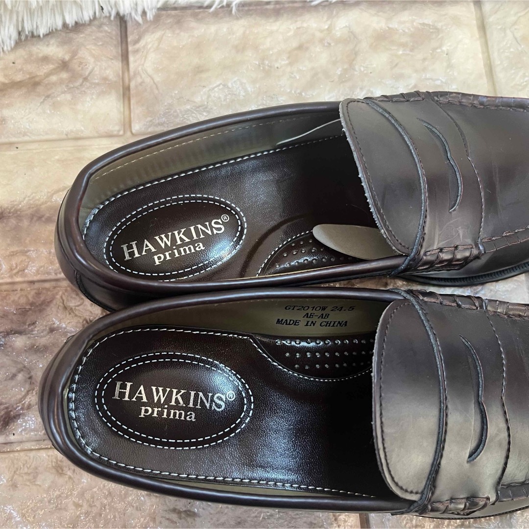 HAWKINS(ホーキンス)の新品同様　HAWKINS prima ローファー 24.5cm/GT2010W  レディースの靴/シューズ(ローファー/革靴)の商品写真