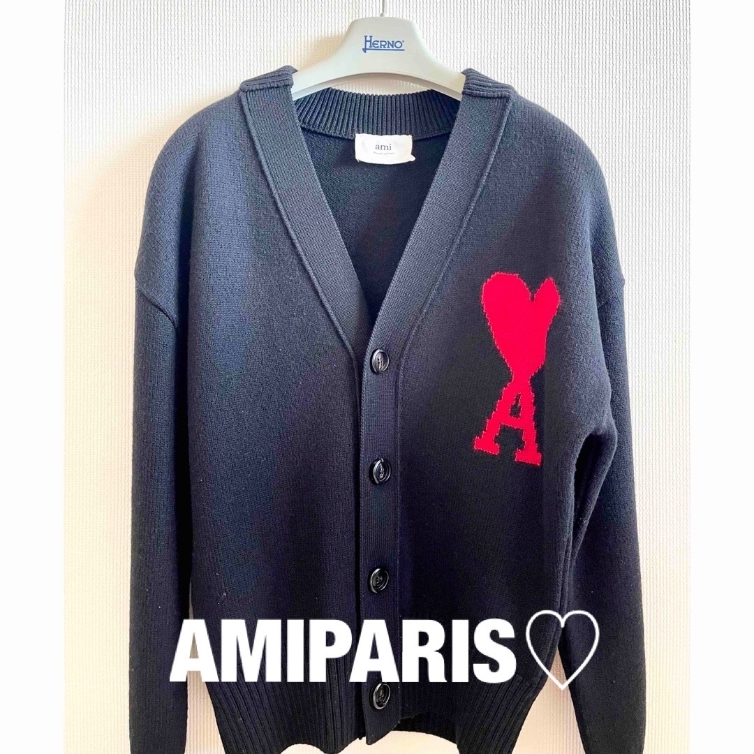 M様ご専用☆AMI Paris アミパリ カーディガン 男女兼用♪ レディースのトップス(ニット/セーター)の商品写真