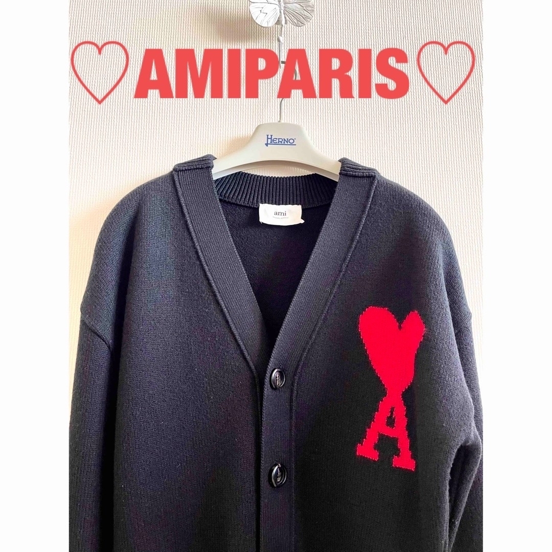 M様ご専用☆AMI Paris アミパリ カーディガン 男女兼用♪ レディースのトップス(ニット/セーター)の商品写真