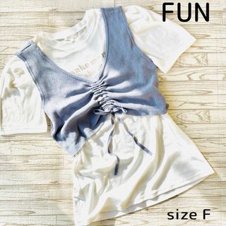 ファン(FUN)のFUN  レディーストレーナー　トップス　フリーサイズ(Tシャツ(半袖/袖なし))