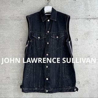 JOHN LAWRENCE SULLIVAN - ジョンローレンスサリバン ノースリーブ サイドジップデニムジャケットベスト