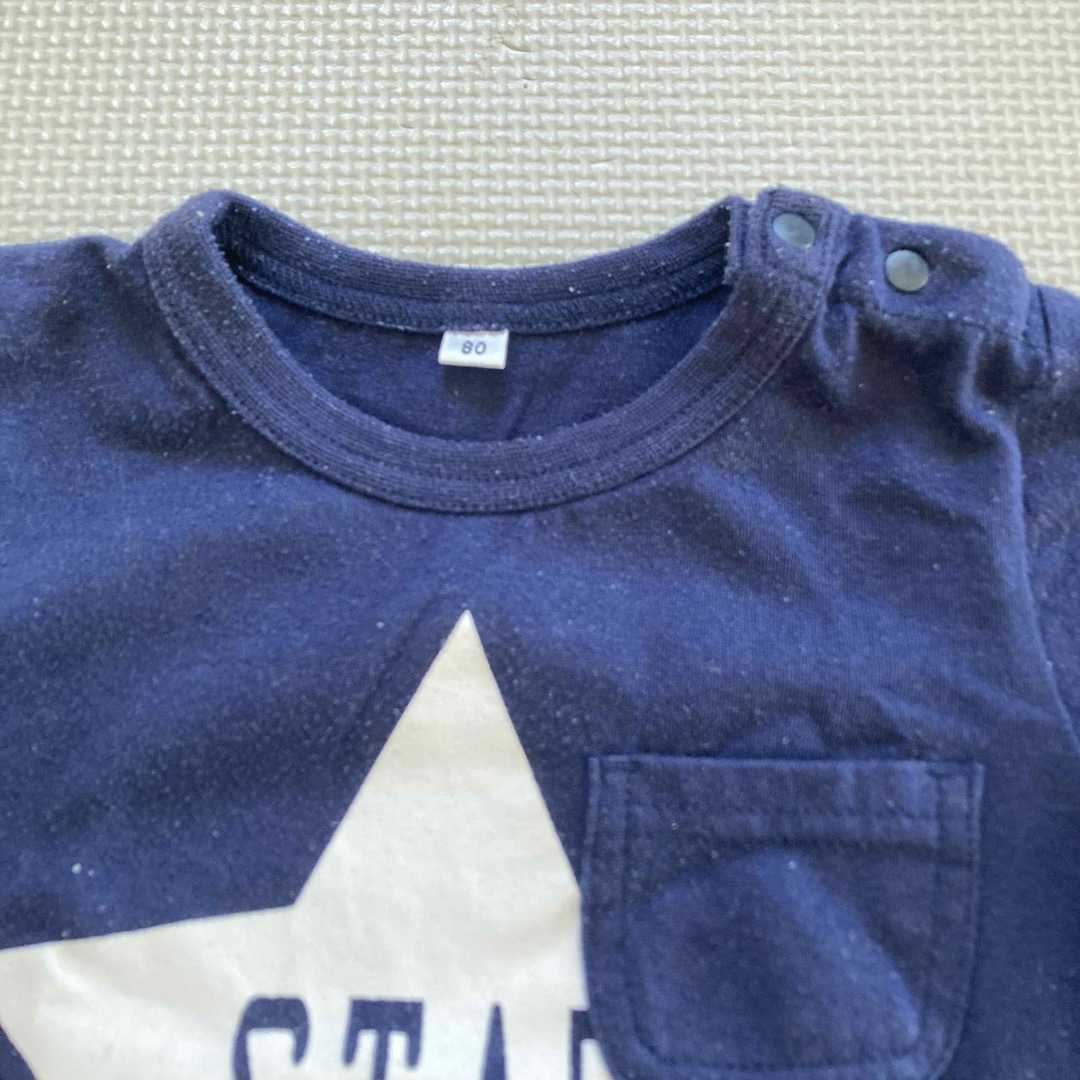 【80cm】 星柄Tシャツ キッズ/ベビー/マタニティのベビー服(~85cm)(Ｔシャツ)の商品写真