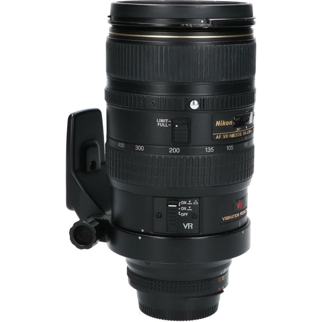 Nikon(ニコン)のＮＩＫＯＮ　ＡＦ８０－４００ｍｍ　Ｆ４．５－５．６Ｄ　ＥＤ　ＶＲ スマホ/家電/カメラのカメラ(レンズ(ズーム))の商品写真