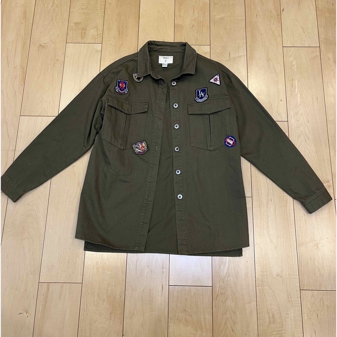 5/31迄☆vintage patch military shirt jk レディースのジャケット/アウター(ミリタリージャケット)の商品写真