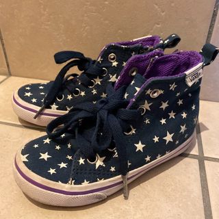 ヴァンズ(VANS)のvans ハイカット　スニーカー　スター柄　17センチ(スニーカー)