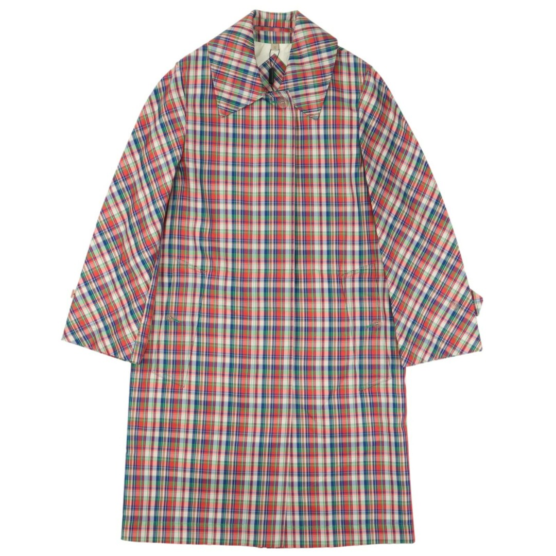 BURBERRY - 【クリアランスSALE】未使用 バーバリー シルク混 ステンカラーコート レディース マルチ 40 BURBERRY