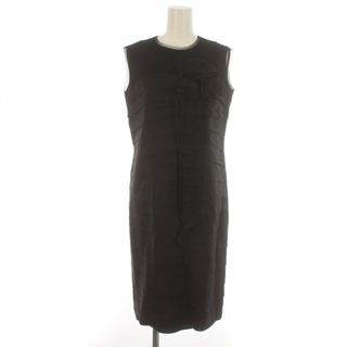ランバン(LANVIN)のランバン コレクション ドレス ワンピース ノースリーブ M 黒 A9D1040(ロングワンピース/マキシワンピース)