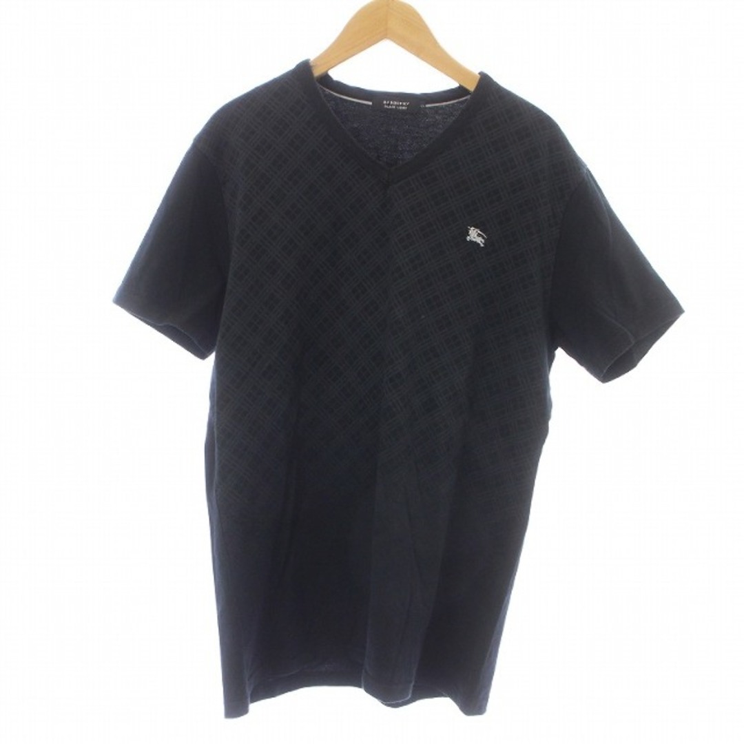 BURBERRY BLACK LABEL(バーバリーブラックレーベル)のBURBERRY BLACK LABEL Tシャツ カットソー 半袖 3 黒  メンズのトップス(Tシャツ/カットソー(半袖/袖なし))の商品写真