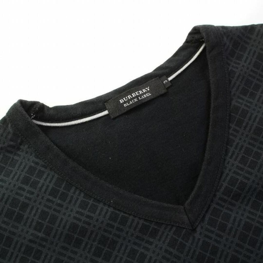 BURBERRY BLACK LABEL(バーバリーブラックレーベル)のBURBERRY BLACK LABEL Tシャツ カットソー 半袖 3 黒  メンズのトップス(Tシャツ/カットソー(半袖/袖なし))の商品写真